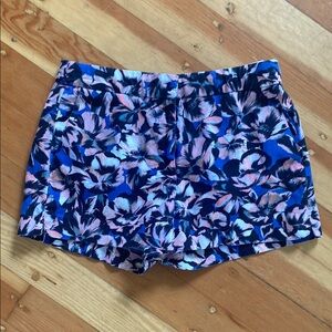 J Crew Womens Floral Linen Cotton‎ Blend Chino Shorts 6
